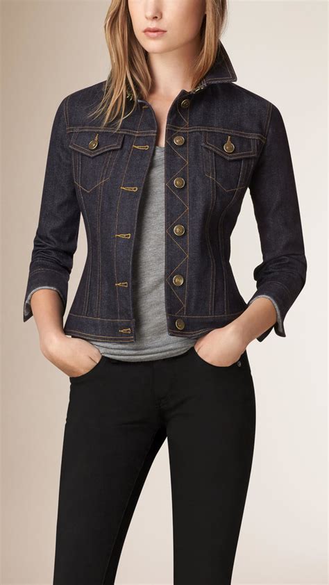 burberry female jackets|burberry denim jacket women's.